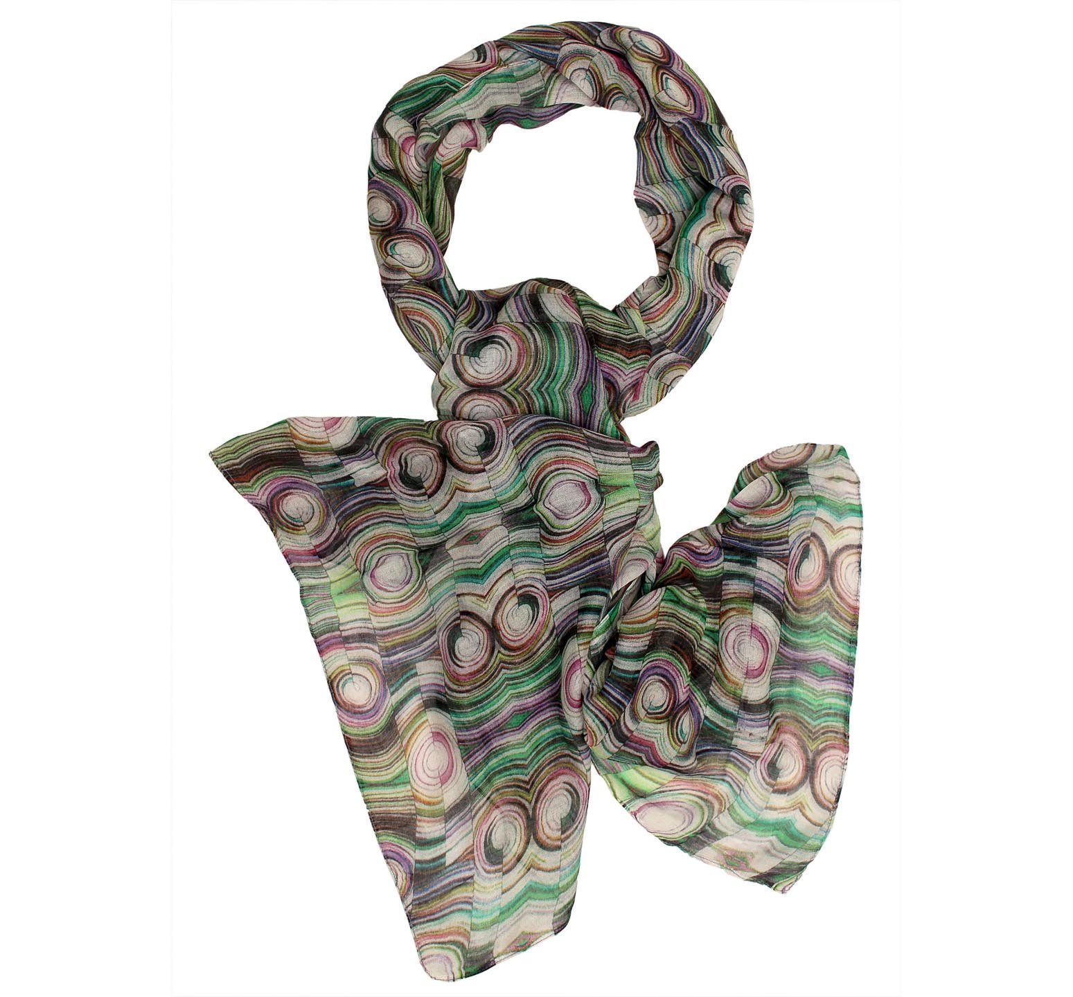 Multicolor Geometric Pattern Scarf - Image 3