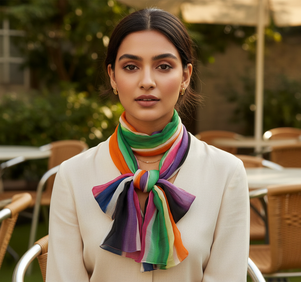 Multicolor Striped Scarf