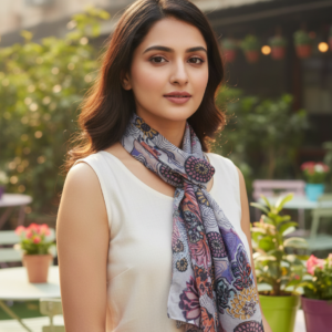 Colorful Patterned Modal Scarf