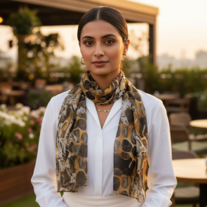 cotton silk scarf