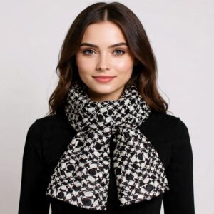 Patterned modal scarf