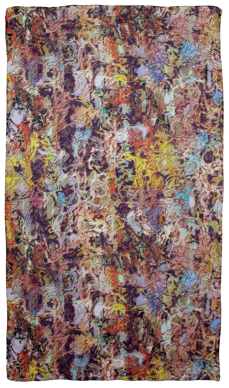Embossed abstract digital print Modal Scarf - Image 2