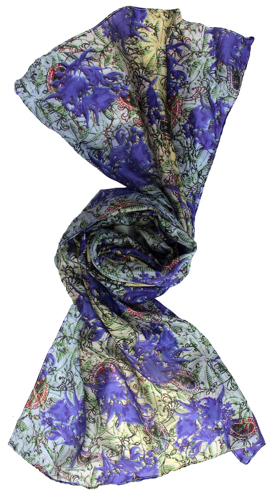 Women's Paisley Silk Scarf - Image 3