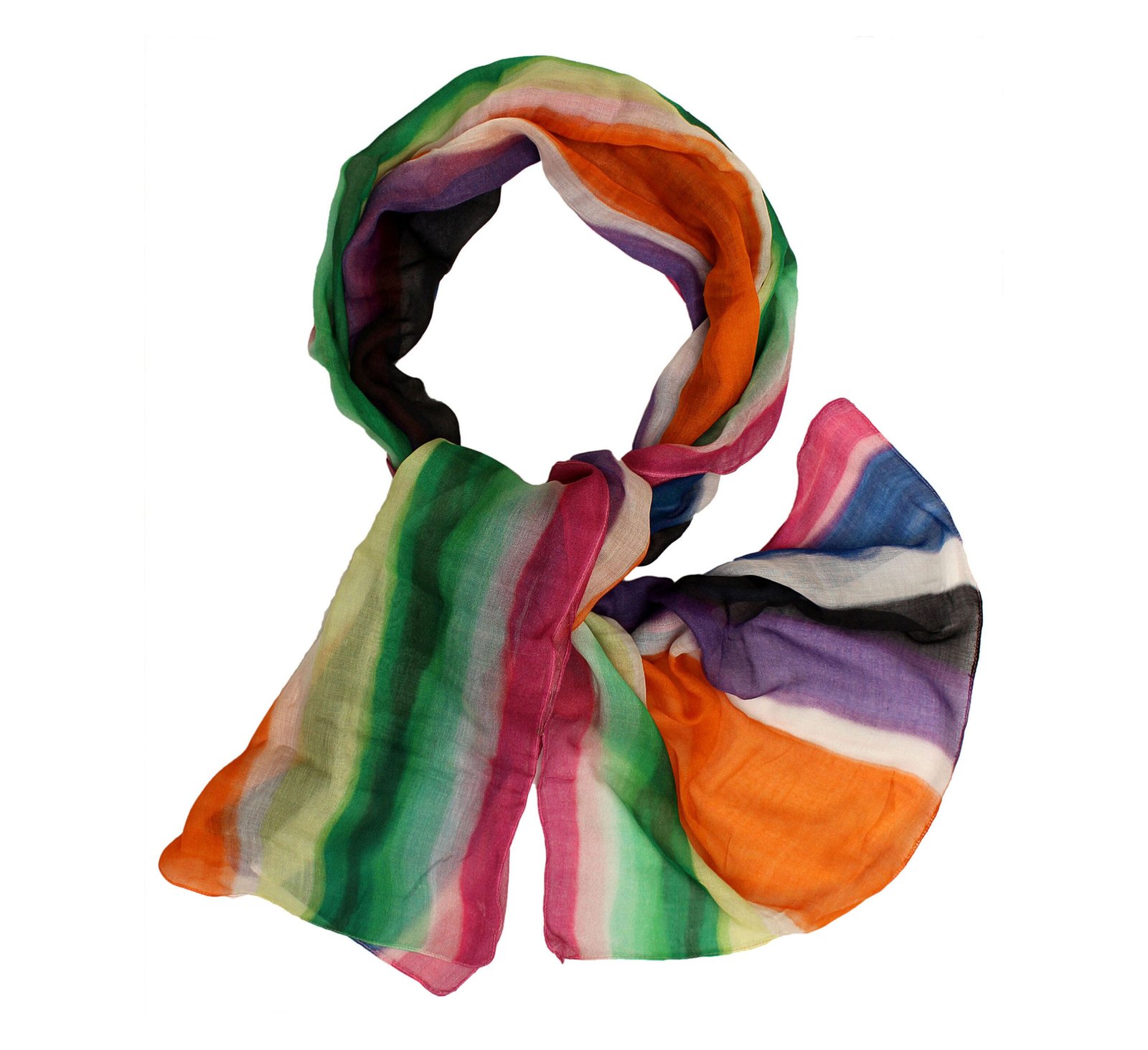 Multicolor Striped Scarf - Image 4