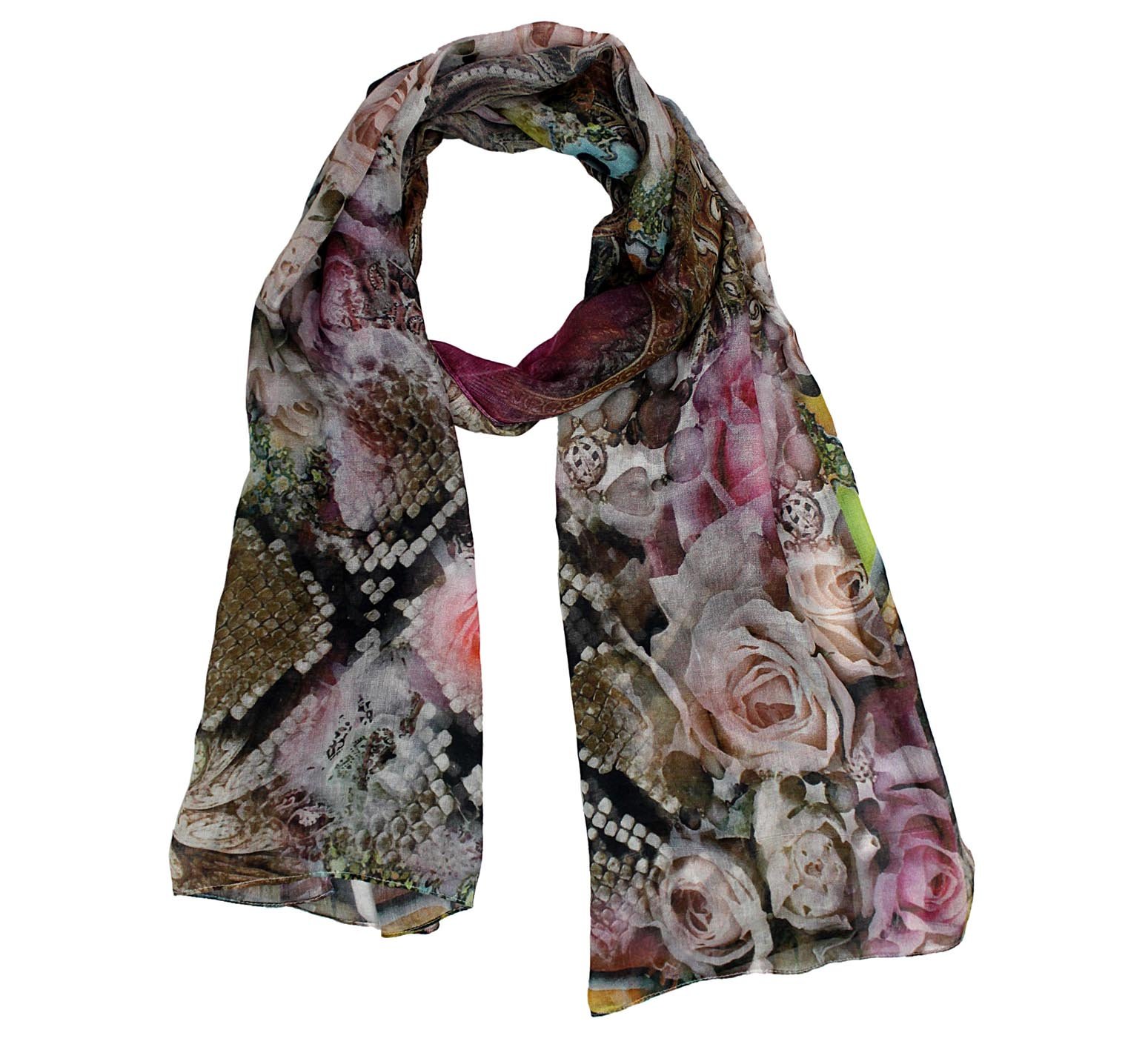 Rose paisley Modal Scarf - Image 4