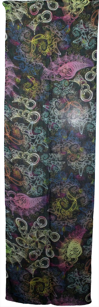Colorful Printed runway Modal Scarf - Image 3
