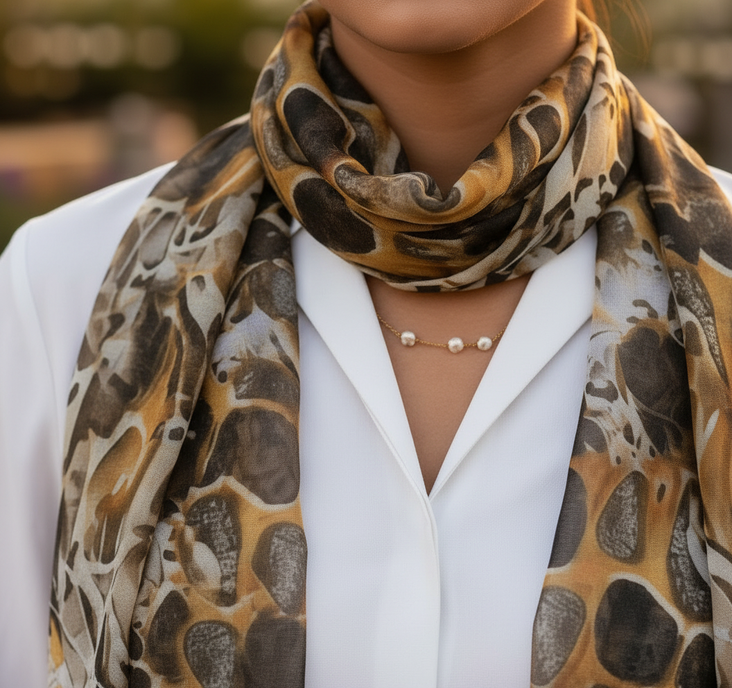 Abstrat Art Print Scarf - Image 3